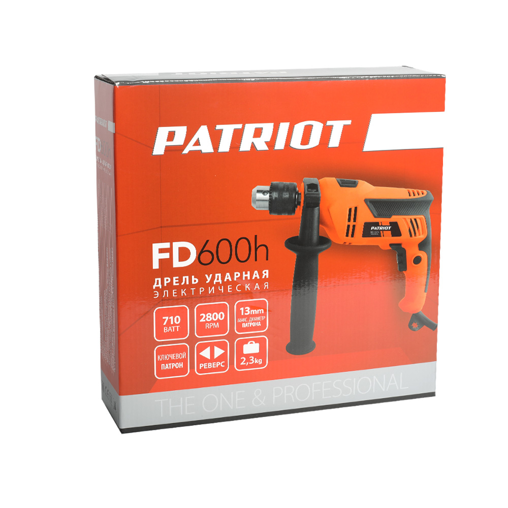 Дрель электрическая ударная Patriot FD 600 h